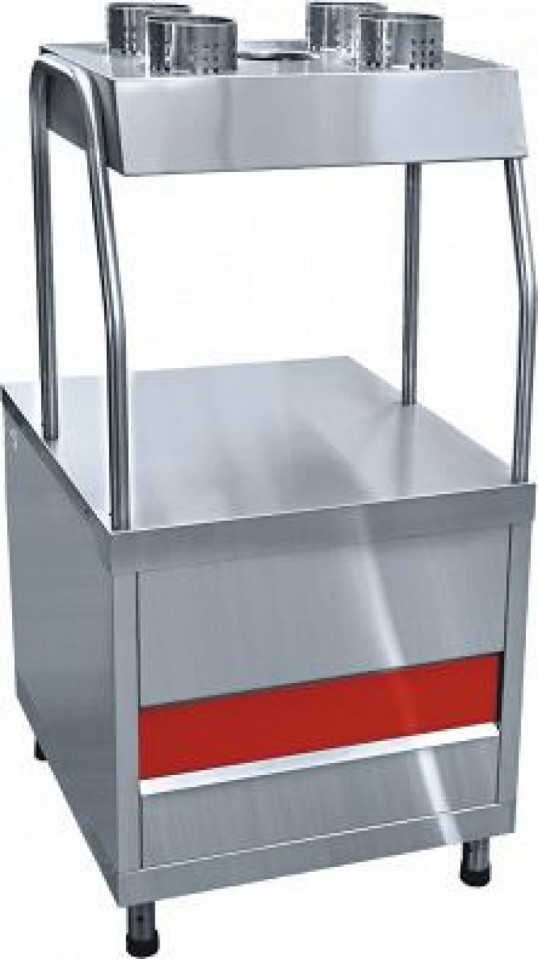 Прилавок для столовых приборов ПСП-70КМ (630 мм, нержавеющая сталь, стаканы)