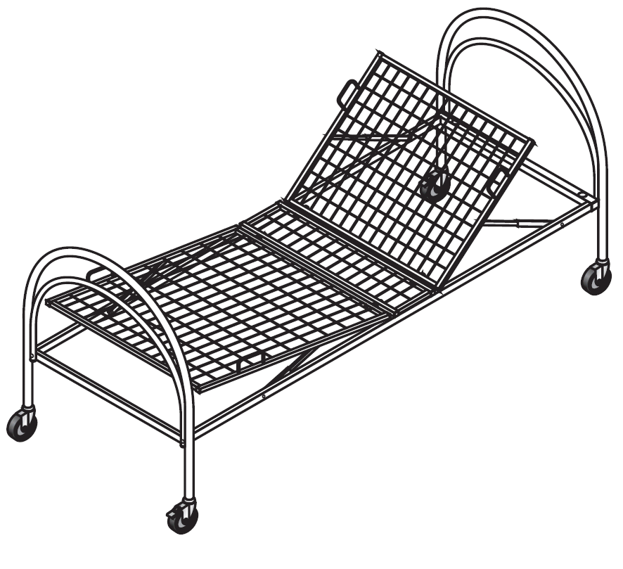 Кровать функциональная механическая КМ -3П