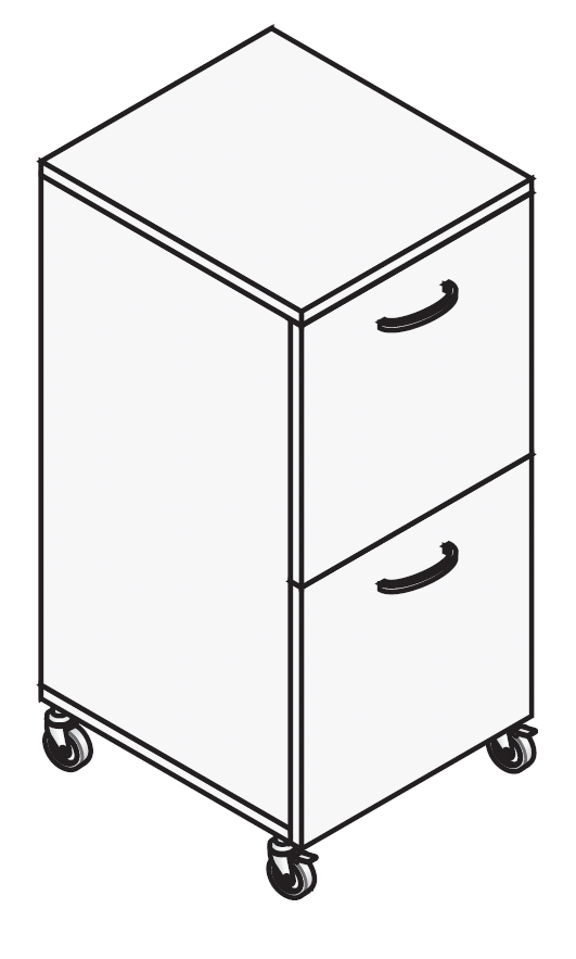 Тумба прикроватная металлическая на металлокаркасе ТМ-2/1