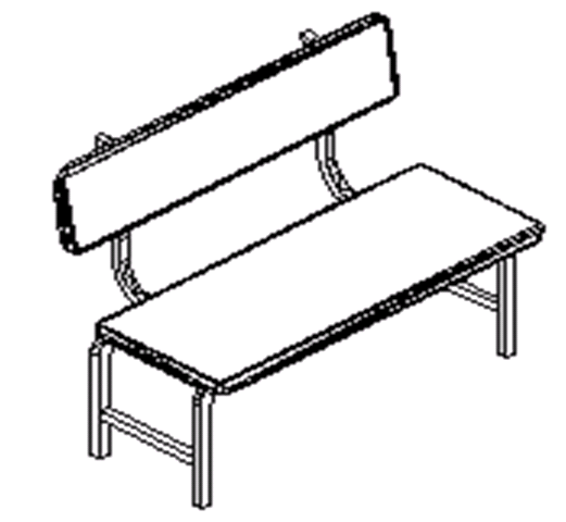 Банкетка медицинская без спинки Б-04ш