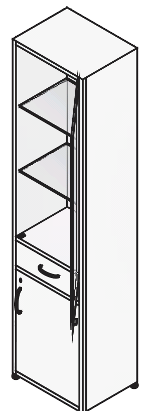 Шкаф для медикаментов (стекло) ШдМп-3
