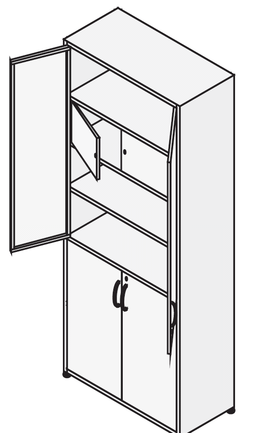 Шкаф для медикаментов с сейфом ШдМ-4/1