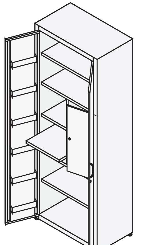 Шкаф для медикаментов с сейфом ШдМ