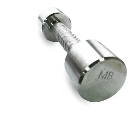 Гантель хромированная, 2 кг