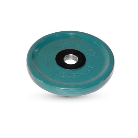 Диск обрезиненный, евро-классик, зелёный, 10 кг