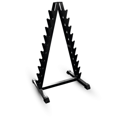 Стойка для хранения хромированных гантелей фитнес  на 10 пар