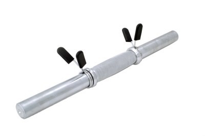 Гриф гантельный В-25 мм анатомический длина 45 см, замок-пружина