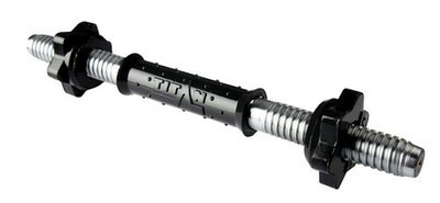 Гриф гантельный В-26х5 мм с мягкой обрезиненной ручкой длина 40 см, замок-гайка