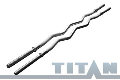 Гриф для штанги В-31х6 мм Z-образный, 1,48 м, замок-гайка