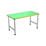 Стол прямоугольный регулируемый, на металлическом каркасе