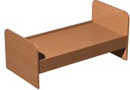 Кровать детская, 1432*640*600 мм, ложе - ЛДСП, бук