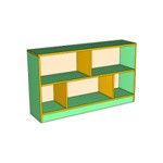 Стеллаж с секциями, 1210*290*700 мм