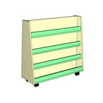Полка для книг двухсторонняя, 800*320*800 мм