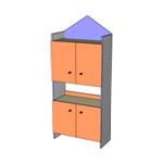 Тумба центральная                             с дверями 