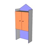 Тумба центральная с нишей 