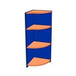 Стеллаж угловой 