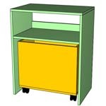 Тумба с выкатным ящиком 