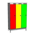Шкаф для одежды на металлокаркасе, 5 секции