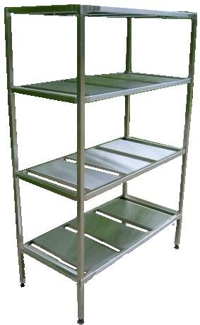 Стеллаж производственный с полками - решетками 1500*400*2000