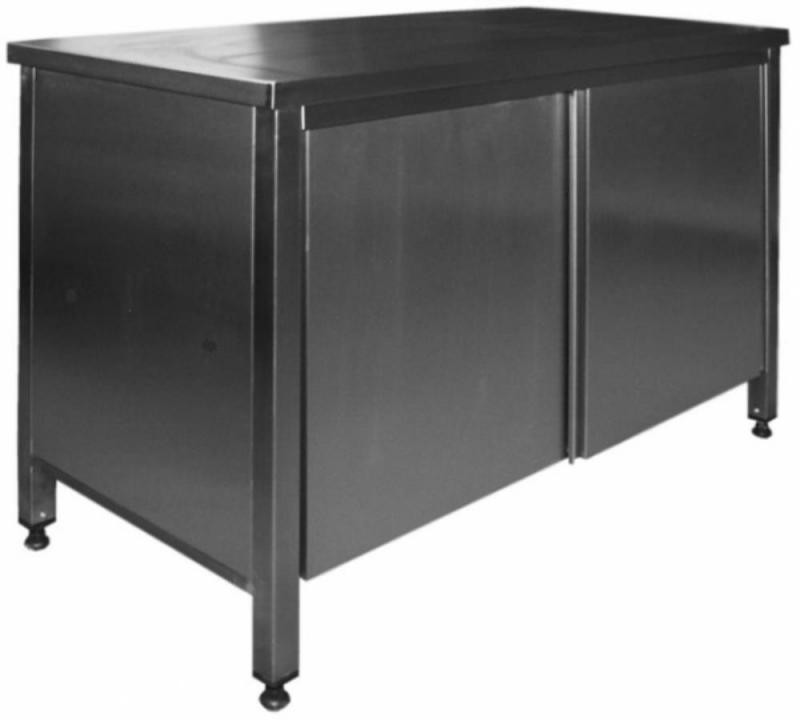 Стол-тумба с дверями купе 1200*600*860 полка сплошная