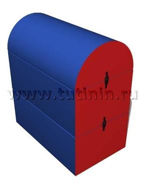 Сборный барьер -2 100х60х90 см (3 элемента)