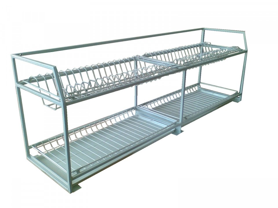Полка для сушки посуды из окрашенного металла, 1200*300*300