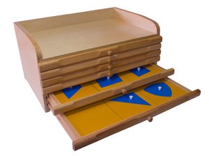 Геометрический комод (35 фигур) со вставками из МДФ