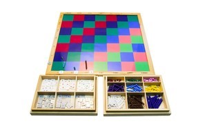 Шахматная доска десятичная (стержни для контроля, таблички с цифрами)