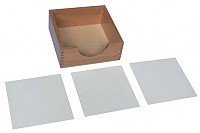 Ящик для бумаги 14 x 14 см, чертежные дощечки  - 3шт.