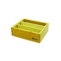 Секционный ящик для карточек (3 ячейки ) (17,5, 17, 4,5 см)