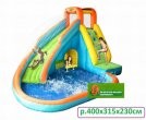 Водная детская горка с батутом Happy Hop артикул 9117N