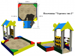 Песочница «Теремок тип 2»