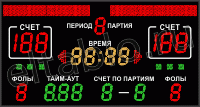 Универсальное спортивное табло №8.
Модель ТС-150х4_130х12--8х5х2-4х4х6_РБС-080-64х8х2b.