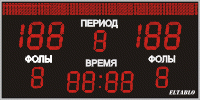 Универсальное спортивное табло №9.
Модель ТС-270х6_210х7_РБС-120-128х8b.