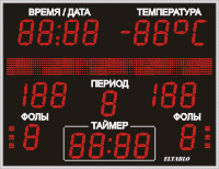 Универсальное спортивное табло №11.
Модель ТС-150х21_3х3х6_РБС-100-96х8b.