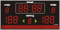 Универсальное спортивное табло №13.
Модель ТС-210х10_150х3_8х8х2_РБС-100-128х8b.