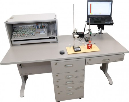 Лабораторный комплекс для учебной практической и проектной деятельности по естествознанию (ЛКЕ, столешница из монолитного пластика)