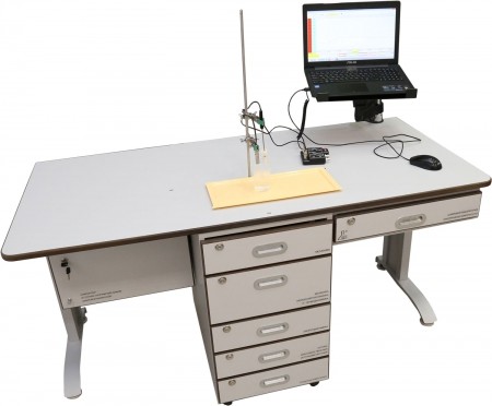 Лабораторный комплекс для учебной практической и проектной деятельности по физике модернизированный (ЛКФ-М, столешница из монолитного пластика)