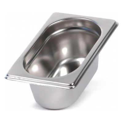 Гастроёмкость 0,8мм 1/9 Н100 нержавеющая сталь