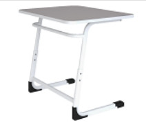 Стол ученический одноместный регулируемый без царги, 700*500 мм