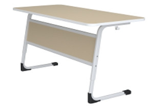 Стол ученический двухместный регулируемый, с царгой, 1200*500 мм