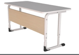 Стол ученический
двухместный регулируемый
усиленный каркас, 1200*500 мм