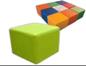 Банкетка одноместная «Куб», 400*400*450 мм