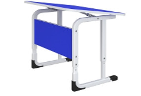 Стол ученический одноместный, регулируемый, с регулируемой столешницей, усиленный каркас, 700*500 мм