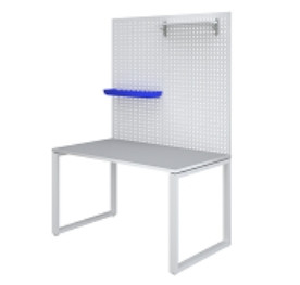 Стол технологический с полками и перфорированной панелью, 1400*700*750, 1750 мм