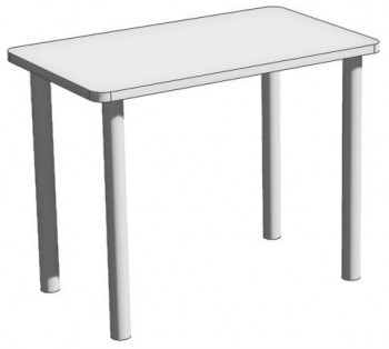 Стол обеденный со скругленными углами