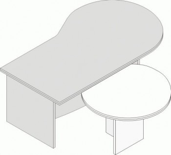 Конференц-приставка Л.Б-11, 1100*920*710 мм  
Серия Лауреат