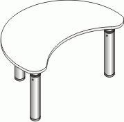 Стол детский, фигурный Капля