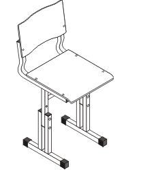 Стул детский регулируемый по высоте