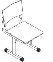 Стул детский не регулируемый по высоте